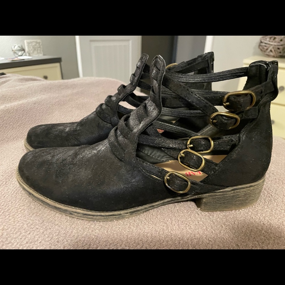 JustFab Buckle Booties